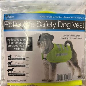 Dukes Reflective Safety Dog Vest Medium